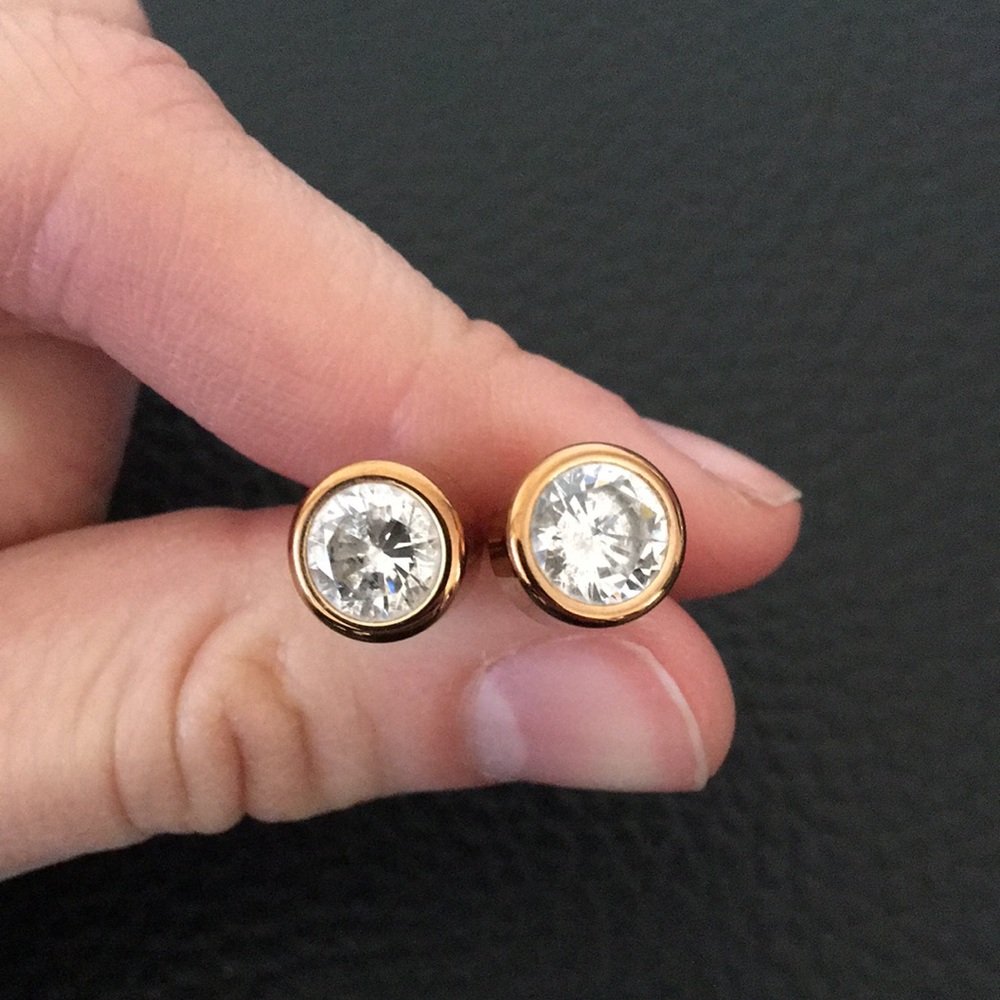 Michael Kors Stud Earrings Rose Gold